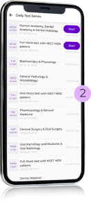 PG NEET MDS Test Series for dental pg exam subjects